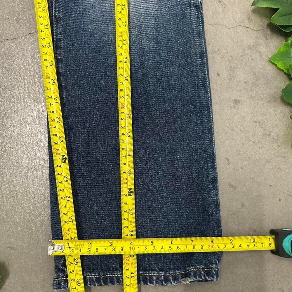Y2K Marc Ecko Cut & Sew Distressed Dark Wash Jeans - Picture 6 of 8